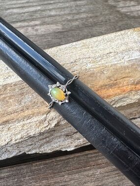 Sterling Silver Ring with Opal